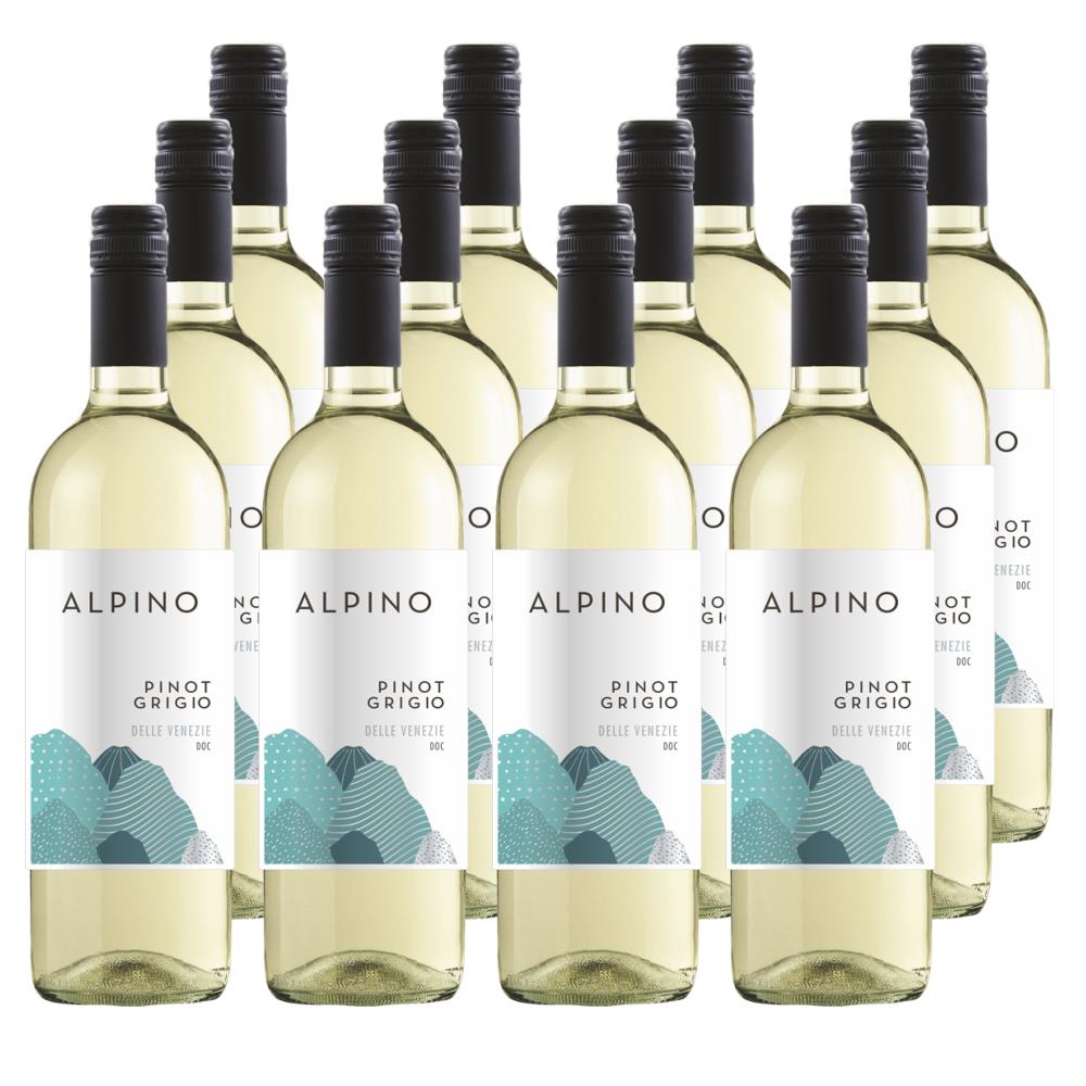Case of 12 Alpino Pinot Grigio 75cl White Wine Wine